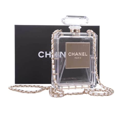 chanel plexi bag|chanel perfume bottle.